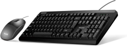 Клавиатура Wesdar Комплект - клавиатура и мишка V2, с кабел, черни