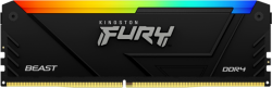 Памет Kingston FURY Beast Black RGB,16GB(2x8GB) DDR4 3200MHz, CL16, 288 Pin