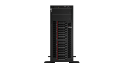 Сървър Lenovo ThinkSystem ST550 - 8 - ядрен, Intel Xeon Silver 4208, 2.1 GHz, 32 GB RAM памет, DDR4 ECC, 750 W, 80 PLUS Титан