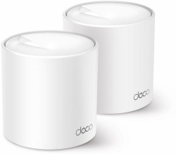 Безжични WiFi Mesh системa TP-Link Deco X60 V3 2-Pack, AX3000, 2.4 - 5 GHz, 574 - 4804 Mbps, 802.11ax, Dual band