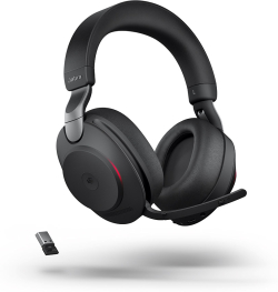 Слушалки Jabra Evolve2 85 UC Stereo, Link380 USB-A, слушалки, черни