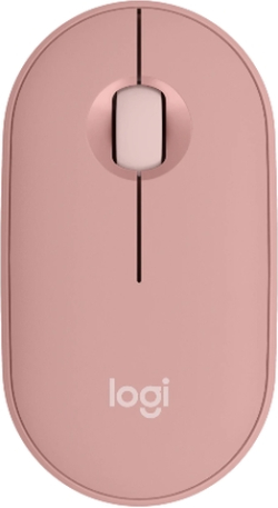 Мишка Logitech Pebble Mouse 2, безжична, оптичен сензор, 1000 dpi, Розов