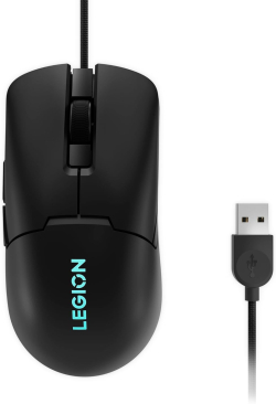 Мишка Lenovo Legion M300s RGB, С кабел, PixArt 3327, 8000dpi, NVIDIA Reflex Latency Analyzer