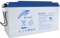 Акумулаторна батерия Оловна AGM Deep cycle батерия RITAR (DC12-65), 12V, 65Ah, 350 х 167 х 182 мм.