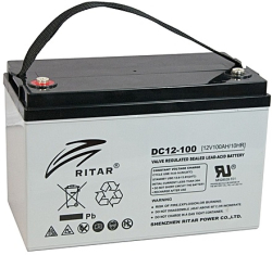 Акумулаторна батерия Оловна AGM DEEP CYCLE батерия RITAR (DC12-100), 12V, 100Ah, F12-M8