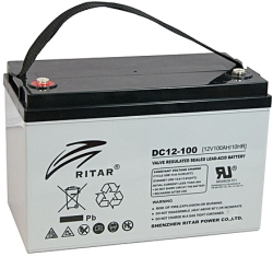 Оловна AGM DEEP CYCLE батерия RITAR (DC12-100), 12V, 100Ah, F12-M8