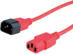 Кабел/адаптер Power cable C14 to C13 ext., 1.8m, red, 19.08.1520