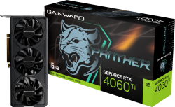 Видеокарта Gainward GeForce RTX 4060Ti Panther, 16GB GDDR6, 3x DP 1.4a, 1x HDMI 2.1a, 128 bit