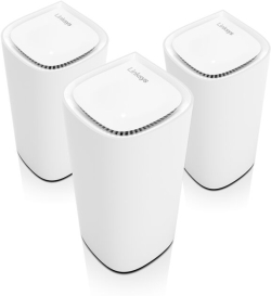 Безжични WiFi Mesh системa Linksys MX6203 Velop Pro Mesh Wi-Fi 6E система, 3-модулa, бял