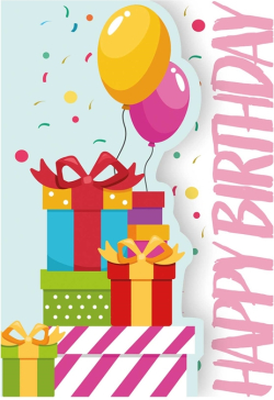 Канцеларски продукт Gespaensterwald Картичка Fun-Cut, Happy Birthday