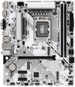 Дънна платка ASROCK B760M-HDV/M.2 - LGA1700, 2 x DDR5 DIMM модула, Максимален капацитет на системната памет до 96 GB, mATX