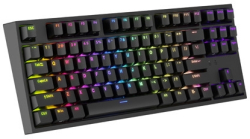 Клавиатура Genesis Геймърска Thor 404 TKL, RGB подсветка, US Layout Brown Switch, черна