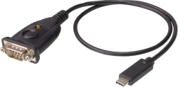 Кабел/адаптер ATEN UC232C :: USB към RS-232 конвертор, Type-C, 45 см кабел
