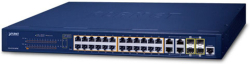 Комутатор/Суич Управляем суич с 24 порта 10-100-1000T 802.3at PoE и 4 порта Gigabit TP-SFP