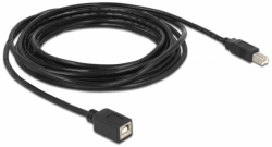 Кабел/адаптер Кабел Delock USB-B мъжко - USB-B женско, 5 м, USB2.0