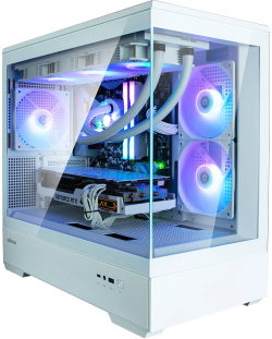 Кутия Zalman P30, mATX, Mini-ITX, Mini Tower, Филтри за прах, USB Type C, USB 3.0, Бял