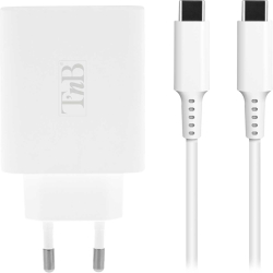 Кабел/адаптер TNB Зарядно устройство iClick, за лаптоп и смартфон, 65W, USB Type-C