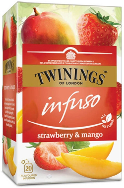 Продукт Twinings Чай ''Ягода и манго'', плодов, 2 g, в пакетче, 20 броя