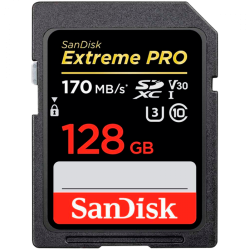 SD/флаш карта SANDISK Extreme PRO 128GB V60 UHS-II SD cards, 280-100MB-s, V60, C10, UHS-II на най-ниска цени