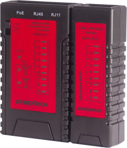 Инструмент/Тестер Кабелен и PoE тестер Ermenrich NetGeeks NP10