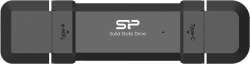 Хард диск / SSD Silicon Power DS72, 250 GB, USB-C, 1050MB/s, Plug and Play, 256-bit, Черен