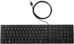 Клавиатура HP 320K, с кабел, мембранни суичове, черен цвят