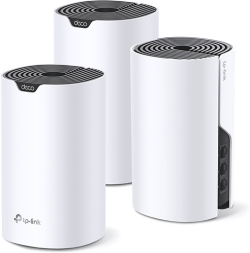 Безжични WiFi Mesh системa TP-Link Deco S7, 2.4 - 5 GHz, AC1900, 3x10/100/1000, IPv4, 1.2GHz, Reset бутон, 3 броя