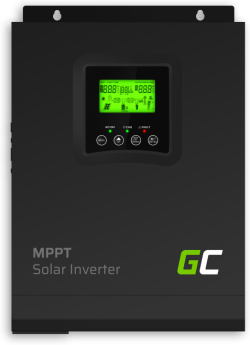 Инвертор GREEN CELL, Соларен, Off Grid, MPPT конролер, 12VDC, 1000W, Чиста синусоида