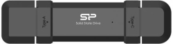 Хард диск / SSD Silicon Power DS72, 1TB, USB-A, USB-C 3.2, 1050 MB/s, Черeн