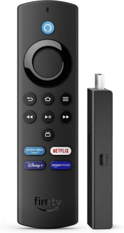 STB - мрежов плейър Amazon Fire TV Stick Lite, Alexa Voice, 1.7 GHz, Wi-Fi, BТ, Full HD, Android, USB, Черен