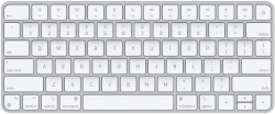 Клавиатура Apple Magic Keyboard, Bluetooth, USB Type-C, Мултимедийни бутони, Бял