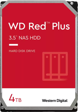 Хард диск / SSD WD Red Plus, 4TB, 3.5'', 5400 RPM, 256MB, SATA 3 6Gb/s