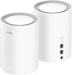 Безжични WiFi Mesh системa Cudy M3000 AX3000, 2.4 - 5 GHz, 802.11ax, 1.3GHz, Pair бутон, 2 броя