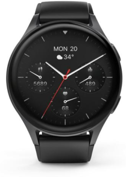 Смарт часовник HAMA 8900, GPS, AMOLED 1.43, Alexa, 178611, Черен