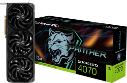 Видеокарта Gainward GeForce RTX 4070 Panther, 12GB GDDR6X, 192 bit, 1x HDMI 2.1a, 3x DP 1.4a