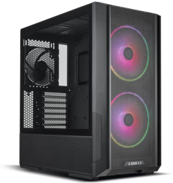 Кутия Кутия Lian-Li LANCOOL 216, RGB, Mid-Tower, Tempered Glass, Черна