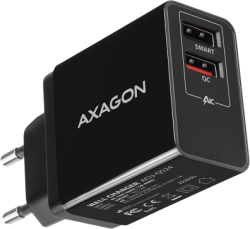 Принадлежност за смартфон Dual wallcharger <240V - 2x USB port QC3.0-AFC-FCP + 5V-1.2A. 24W total power.
