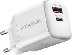 Кабел/адаптер Axagon Sil wallcharger 2x port (USB-A + USB-C) -30 W