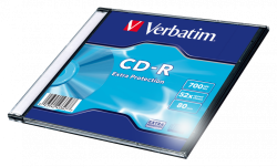 Продукт Verbatim CD-R 52X SC SINGLE WRAP 700MB EXTRA PROTECTION