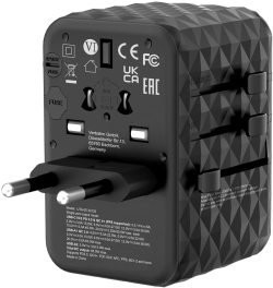 Принадлежност за смартфон Verbatim UTA-06 GaN III, 2x USB-C, 2x USB 3.0, 100W