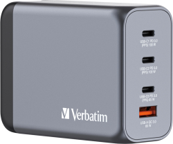 Принадлежност за смартфон Verbatim GNC-200 GaN Charger 4 Port 200W USB A-C (EU-UK-US)