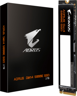 Хард диск / SSD Gigabyte AORUS 5000E, 2TB, 6500 MB/s, M.2 2280, PCIe 4.0 x4, 3D NAND QLC