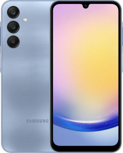 Смартфон Samsung SM-A256B Galaxy A25 5G, 6.5" 2340x1080, 6GB RAM, 128GB, Android 14, син