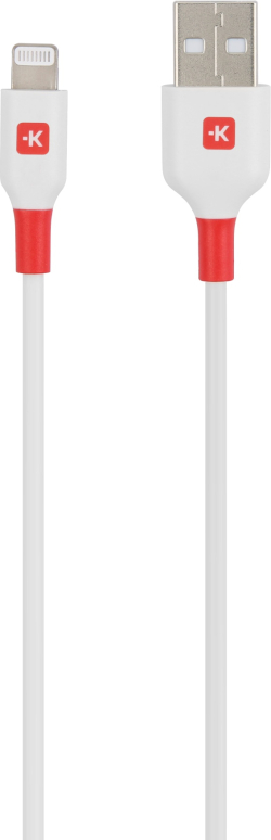 Кабел/адаптер Кабел Skross, Lightning - USB-A 2.0 мъжко, 1.2 м, Бял