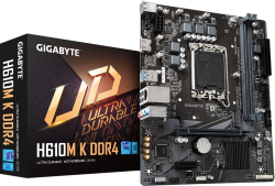 Дънна платка Gigabyte H610M-K, LGA1700, 2x DDR4, 2x SATA 6.0 Gb/s, Micro ATX