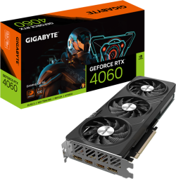 Видеокарта Gigabyte GeForce RTX 4060 Gaming OC, 8GB GDDR6, 2x DP 1.4a, 2x HDMI 2.1a, 128 bit