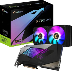 Видеокарта Gigabyte GeForce RTX 4070Ti Aorus Xtreme WaterForce, 12GB GDDR6X, 3x DP, 1x HDMI