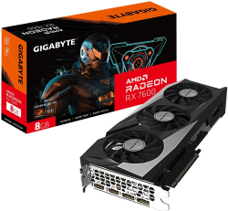 Видеокарта Gigabyte AMD Radeon RX 7600 Gaming OC, 8GB GDDR6, 2x DP 1.4a, 2x HDMI 2.1a, 128 bit