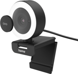 Уеб камера HAMA Уеб камера с LED светлина &quot;C-850 Pro&quot;, QHD с дистанционно управление