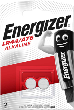 Бутонна микроалкална батерия LR-44 -AG13- 2бр. 1,55V в опаковка ENERGIZER